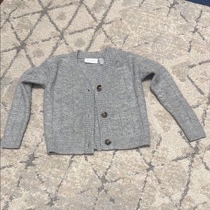 Gray Kids Cardigan Sweater